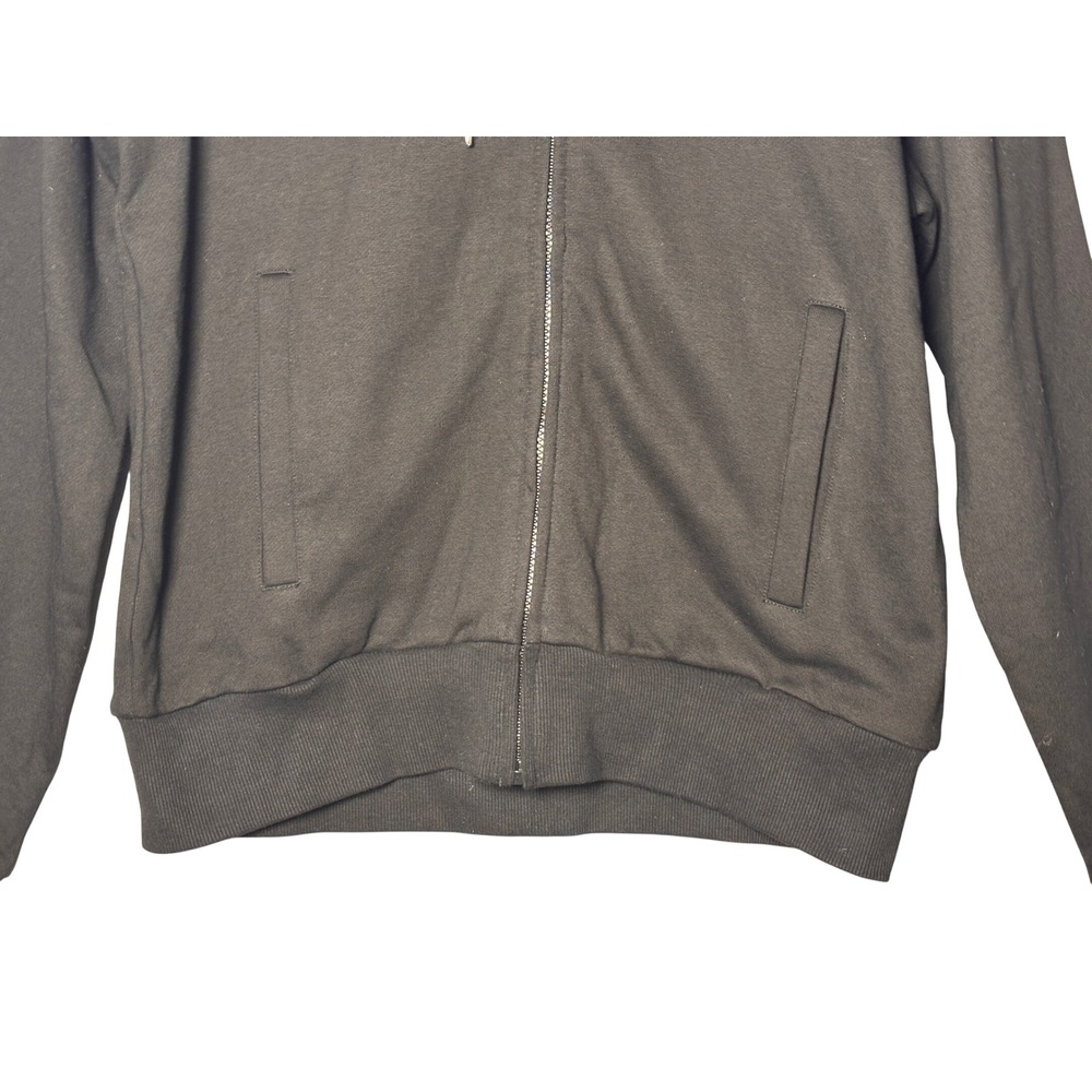 Opening Ceremony Mens Hoodie XS Black Faux Fur Trim Hood Zip Up Streetwear NEW - Picture 4 of 13